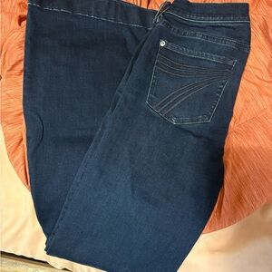 7 For All Mankind Dark Blue Flare Jeans
